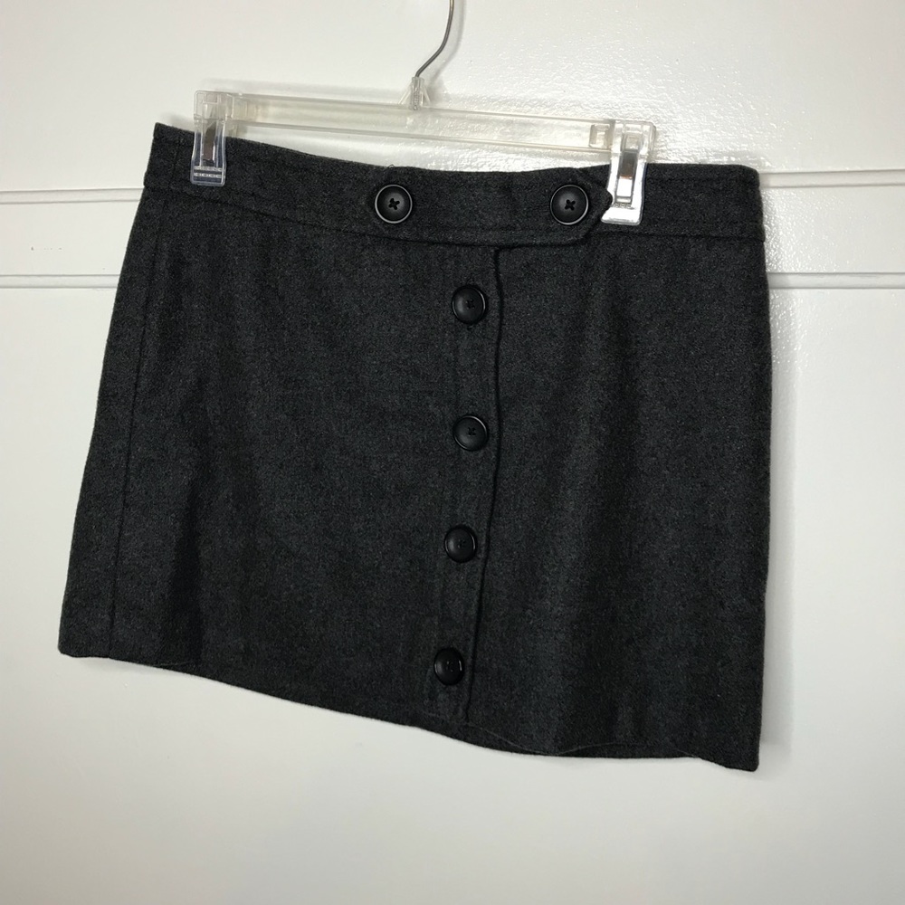 GAP WOOL BLEND SHORT GRAY SKIRT WOMENS SIZE 6